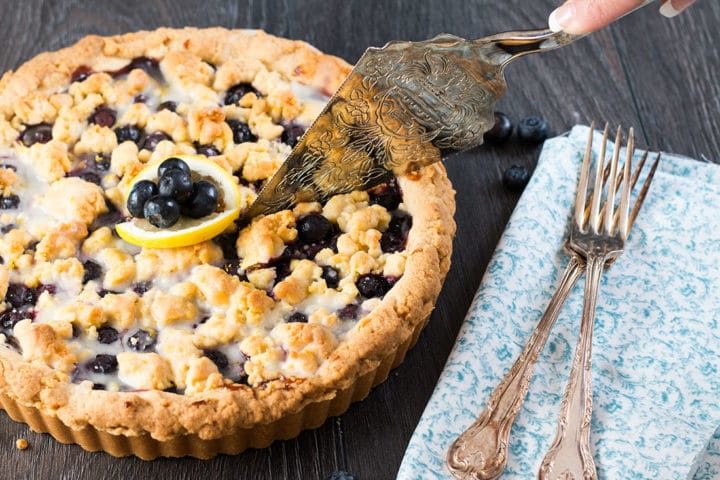 Effortless Lemon Blueberry Tart: No-Rest Dough, Divine Flavor